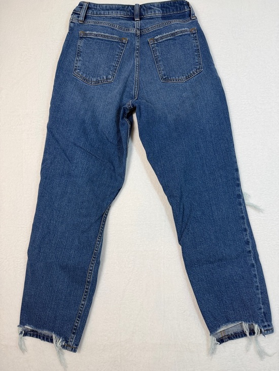 Abercrombie & Fitch Mom High Rise Jeans - Dark Blue Denim Curve Love size 4/27 - Picture 10 of 11